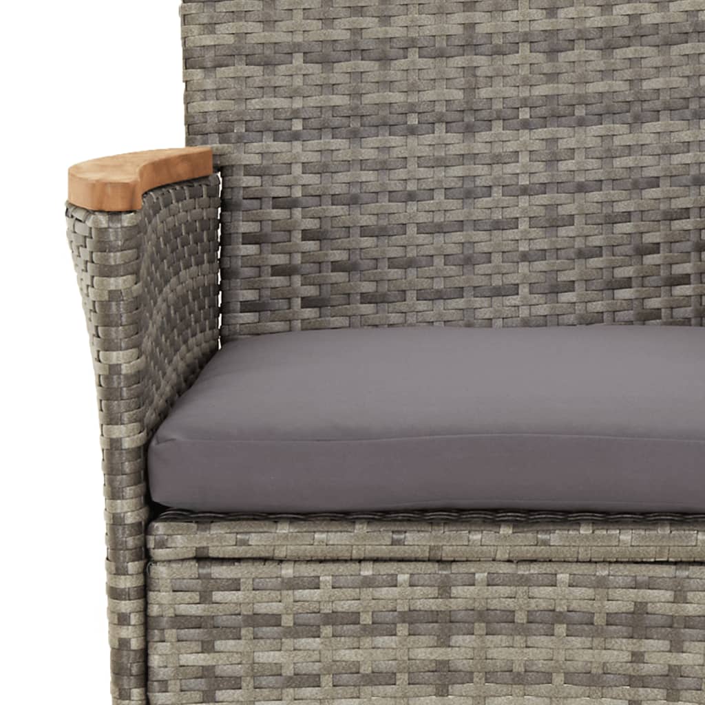 5-Delige Bistroset Met Kussens Poly Rattan