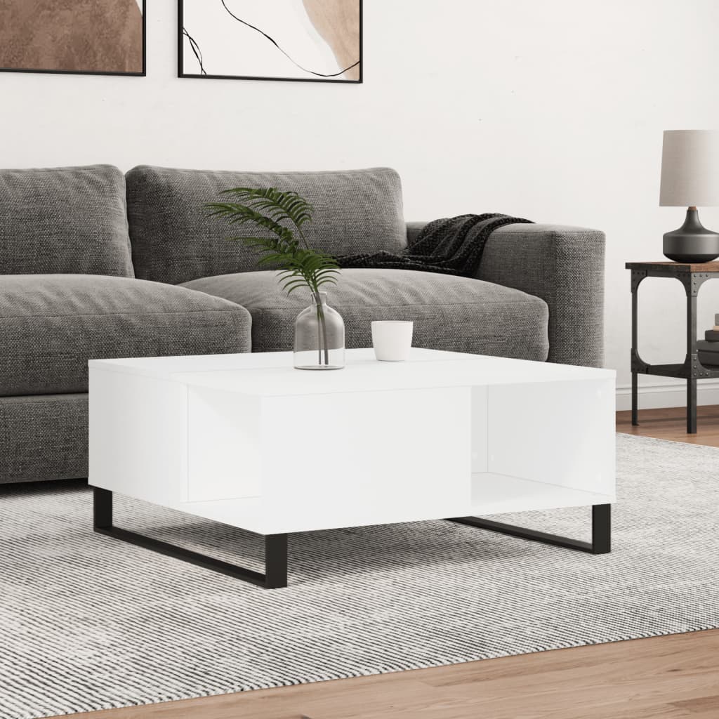 Salontafel 80 X 80 X 36,5 Cm Bewerkt Hout