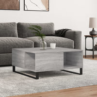 Salontafel 80 X 80 X 36,5 Cm Bewerkt Hout