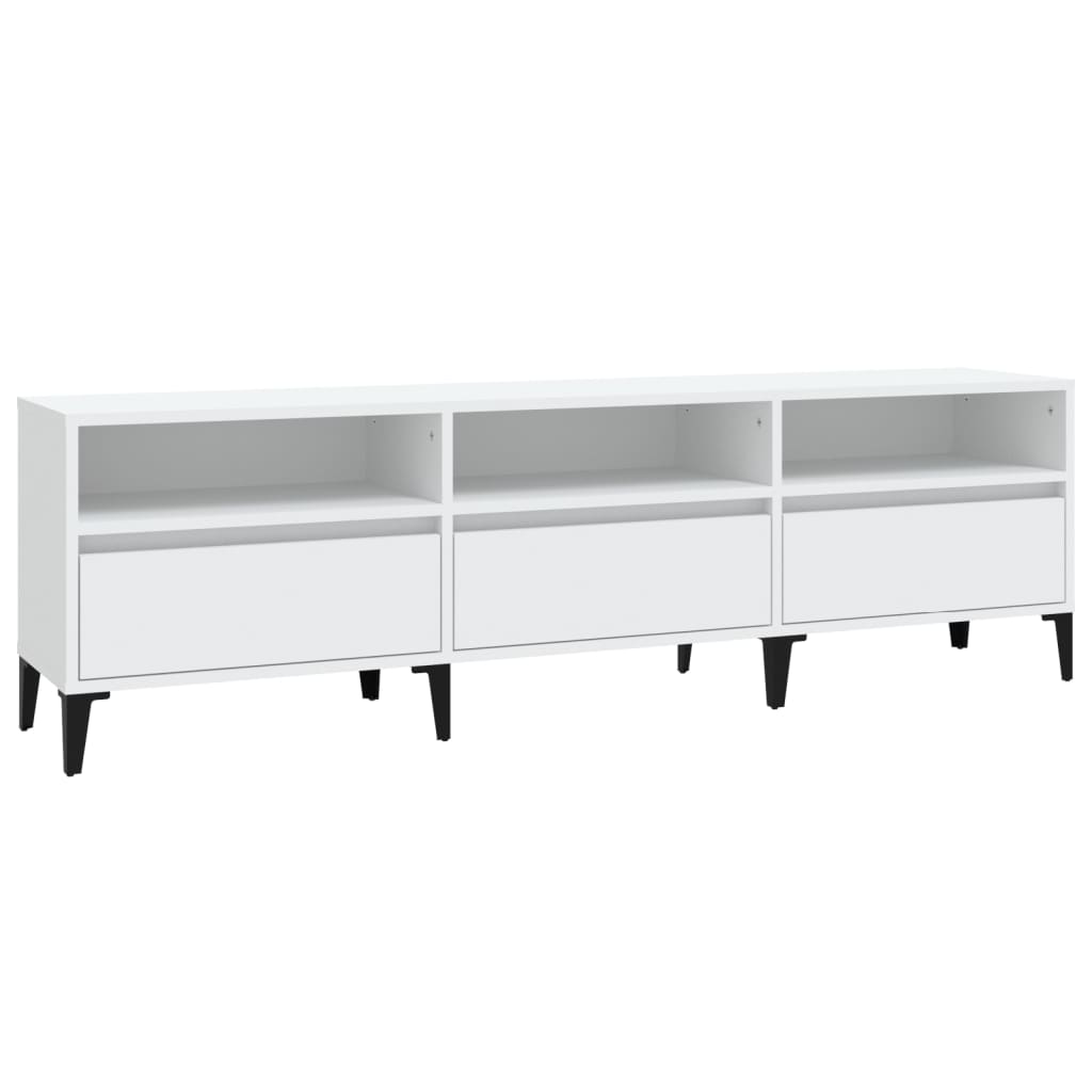 Tv-Meubel 150X30X44,5 Cm Bewerkt Hout Wit