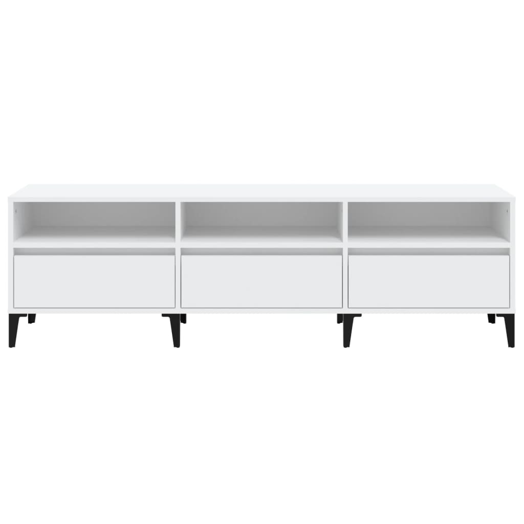 Tv-Meubel 150X30X44,5 Cm Bewerkt Hout Wit