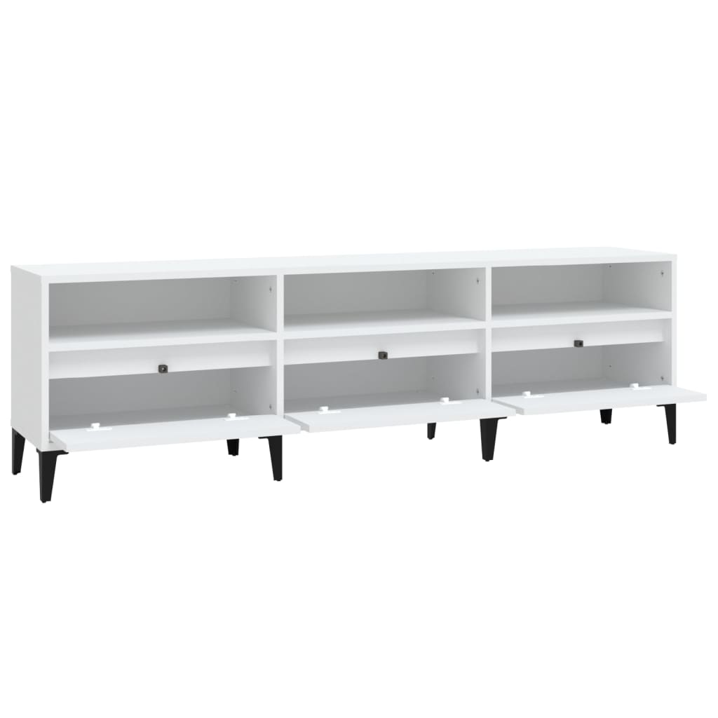 Tv-Meubel 150X30X44,5 Cm Bewerkt Hout Wit