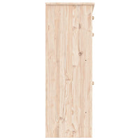 Schoenenkast Alta 77X35X96 Cm Massief Grenenhout Naturel