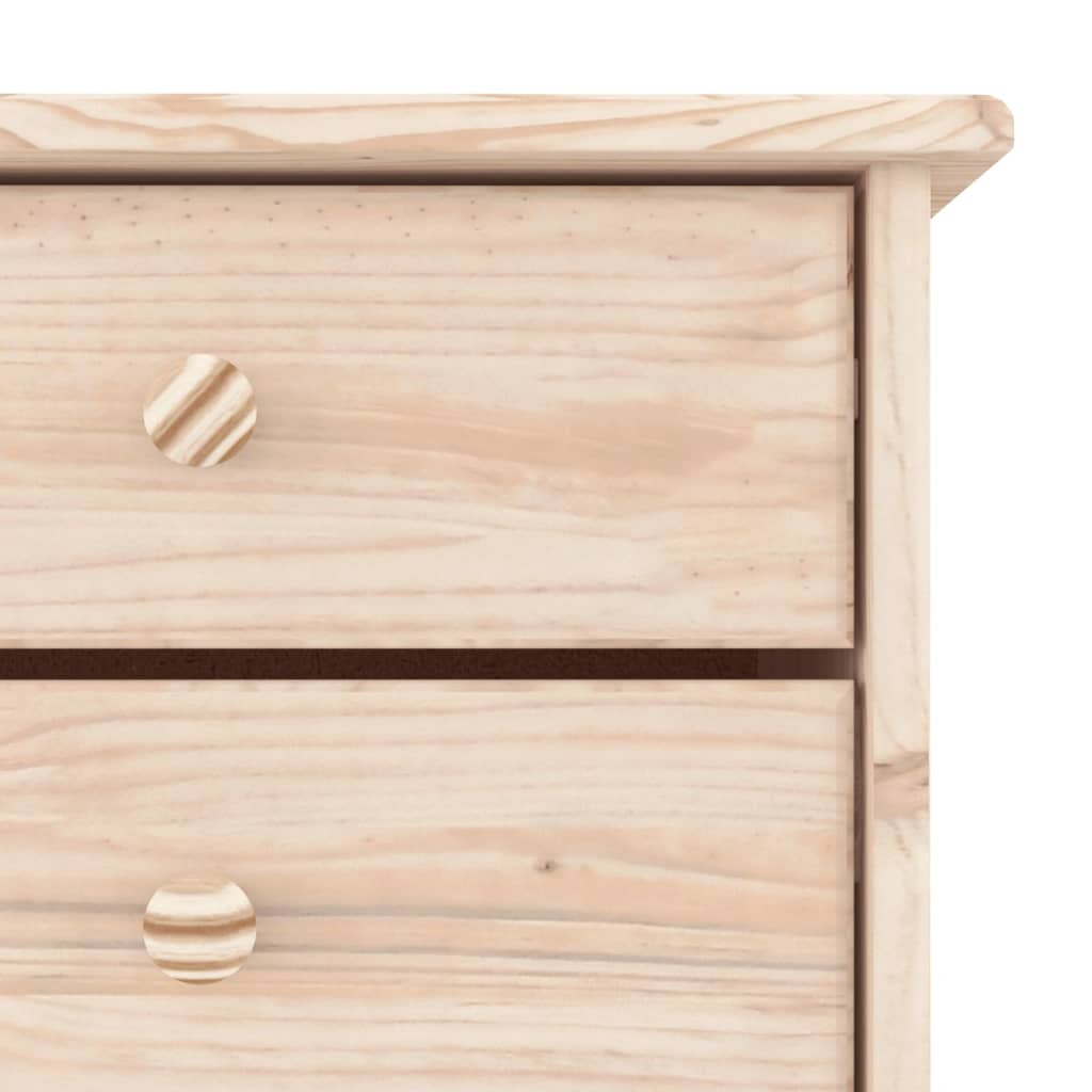 Schoenenkast Alta 77X35X96 Cm Massief Grenenhout Naturel