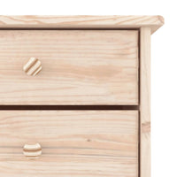 Schoenenkast Alta 77X35X96 Cm Massief Grenenhout Naturel