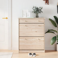 Schoenenkast Alta 77X35X96 Cm Massief Grenenhout Naturel