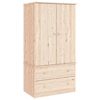 Kledingkast Alta 90X55X170 Cm Massief Grenenhout