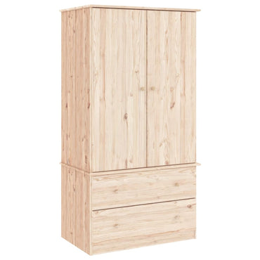 Kledingkast Alta 90X55X170 Cm Massief Grenenhout