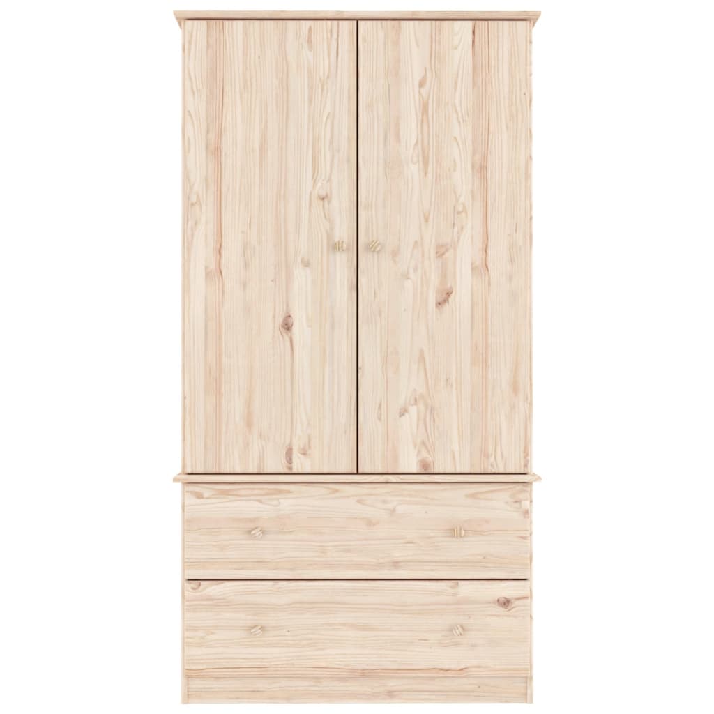 Kledingkast Alta 90X55X170 Cm Massief Grenenhout