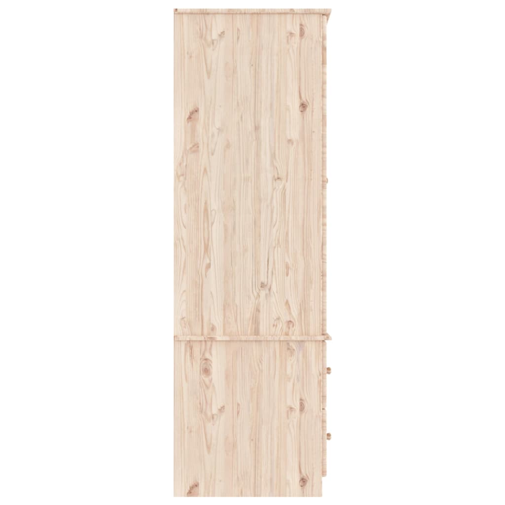 Kledingkast Alta 90X55X170 Cm Massief Grenenhout