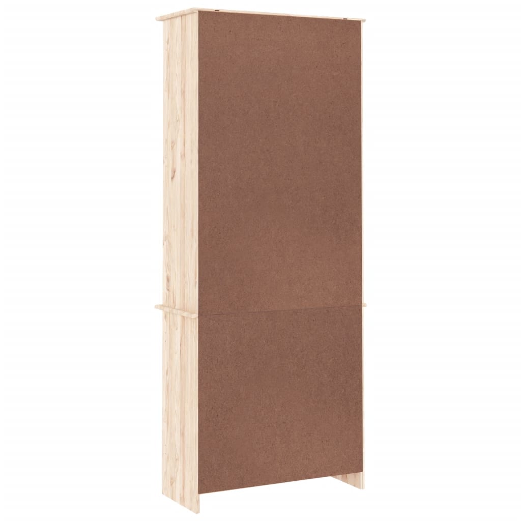 Vitrinekast Alta 77X35X186,5 Cm Massief Grenenhout