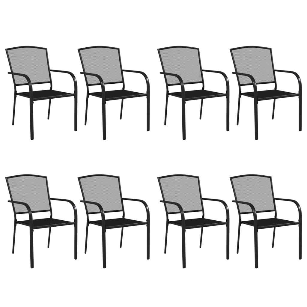 9-Delige Tuinset Staal Antracietkleurig