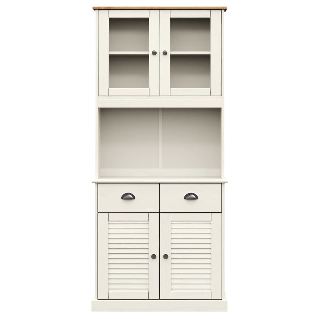 Hoge Kast Vigo 78X40X175 Cm Massief Grenenhout