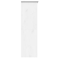 Kledingkast Bodo 146X53,5X173 Cm Massief Grenenhout Wit
