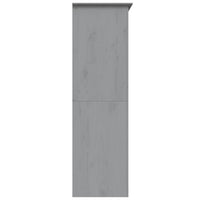 Kledingkast Bodo 146X53,5X173 Cm Massief Grenenhout Grijs