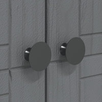 Kledingkast Bodo 146X53,5X173 Cm Massief Grenenhout Grijs
