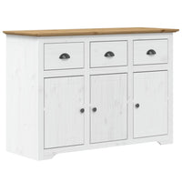 Dressoir Bodo 115,5X44X80 Cm Massief Grenenhout Wit En