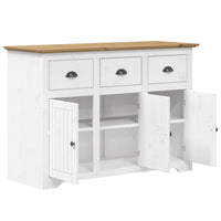 Dressoir Bodo 115,5X44X80 Cm Massief Grenenhout Wit En
