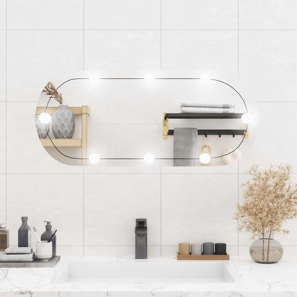 Spiegel Met Led-Verlichting Glas