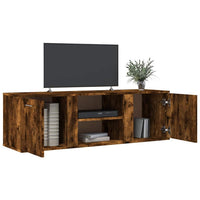 Tv-Meubel 120X34X37 Cm Bewerkt Hout Kleurig