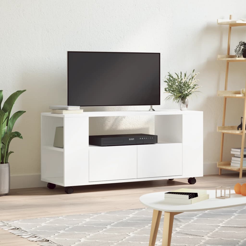Tv-Meubel Wielen 102X34,5X43 Cm Spaanplaat Kleurig