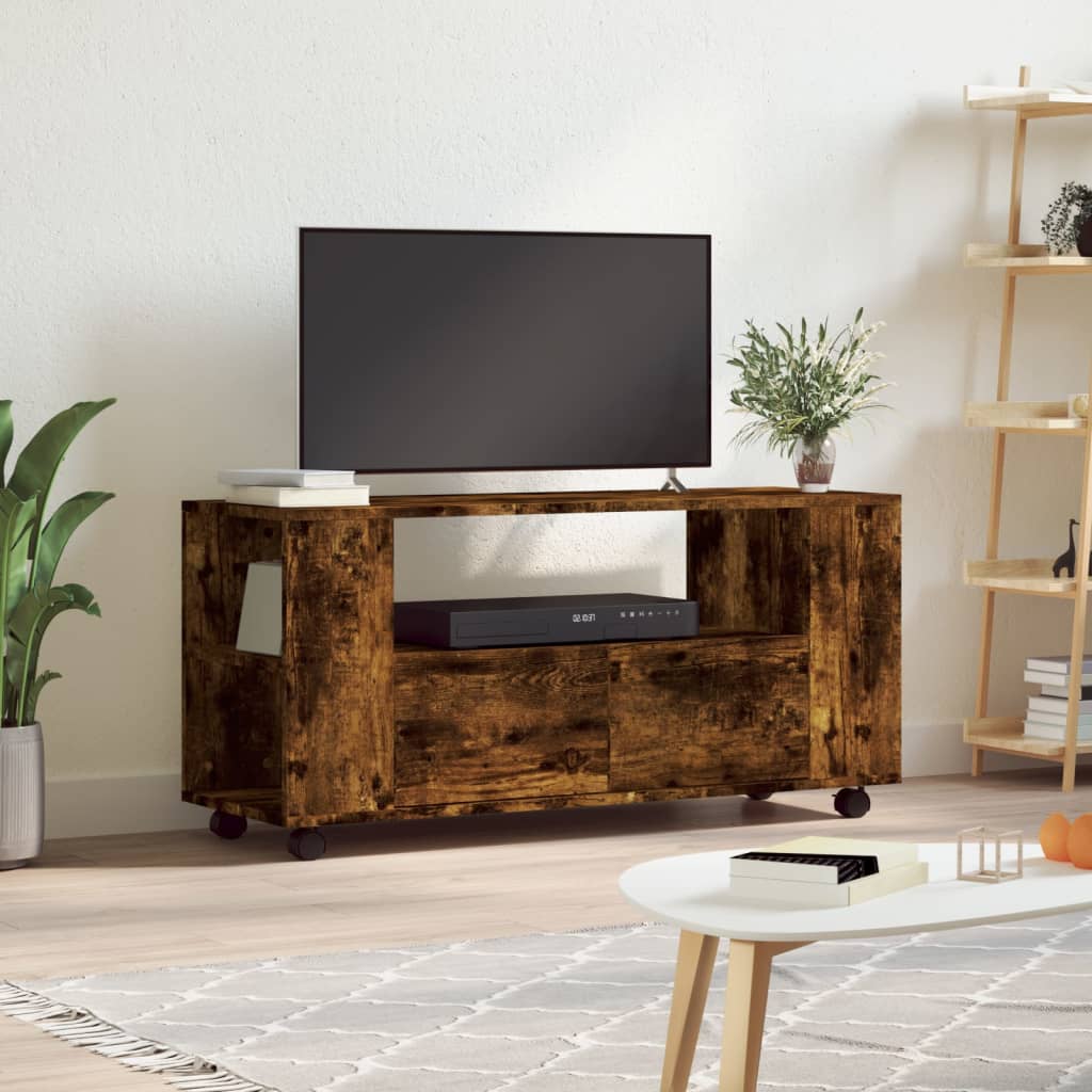 Tv-Meubel Wielen 102X34,5X43 Cm Spaanplaat Kleurig