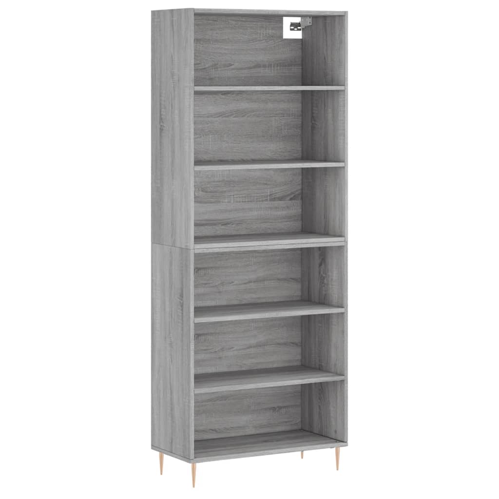 Hoge Kast 69,5X32,5X180 Cm Bewerkt Hout