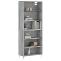 Hoge Kast 69,5X32,5X180 Cm Bewerkt Hout