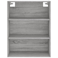 Hoge Kast 69,5X34X180 Cm Bewerkt Hout Eikenkleurig
