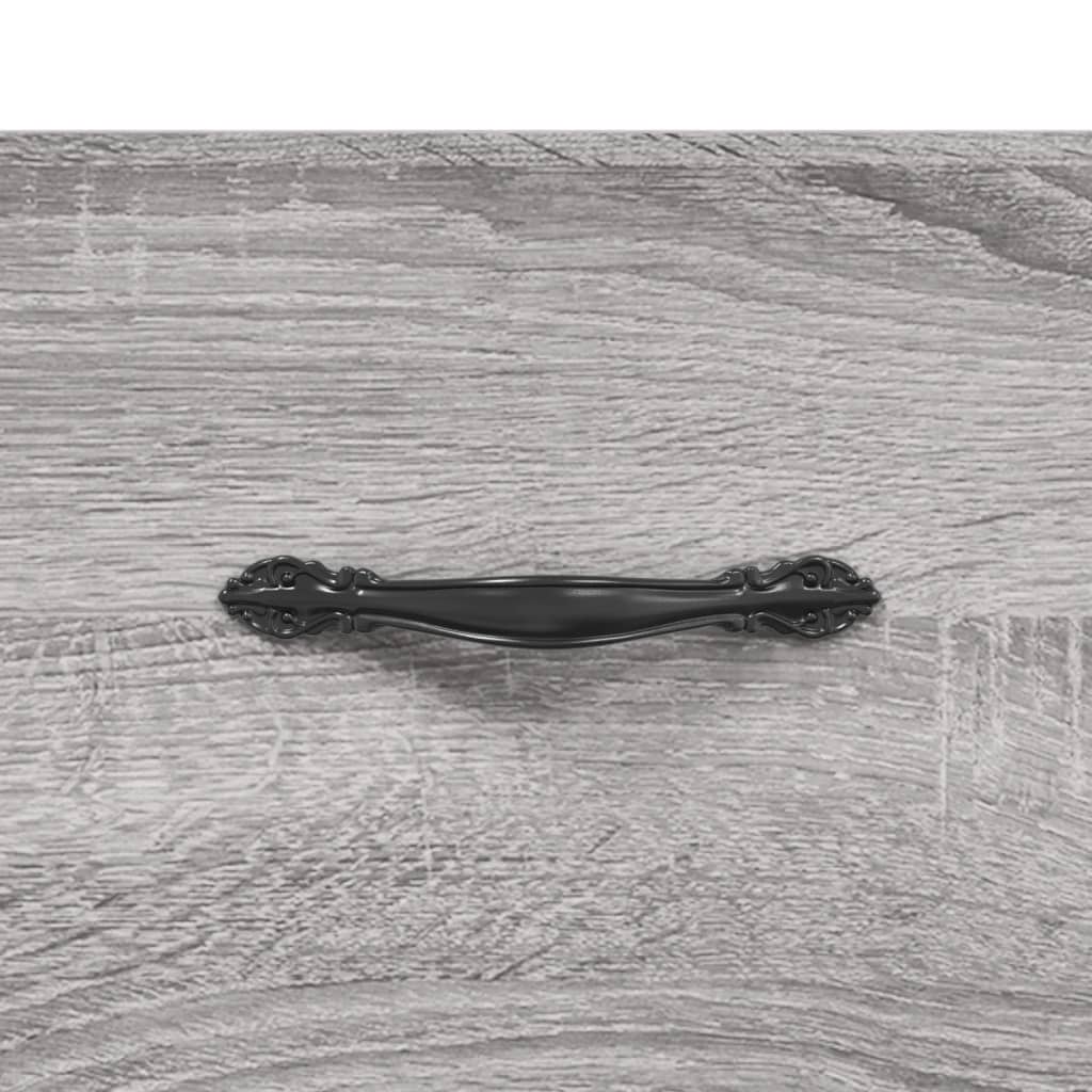 Hoge Kast 69,5X34X180 Cm Bewerkt Hout Eikenkleurig
