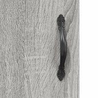 Hoge Kast 69,5X34X180 Cm Bewerkt Hout Eikenkleurig