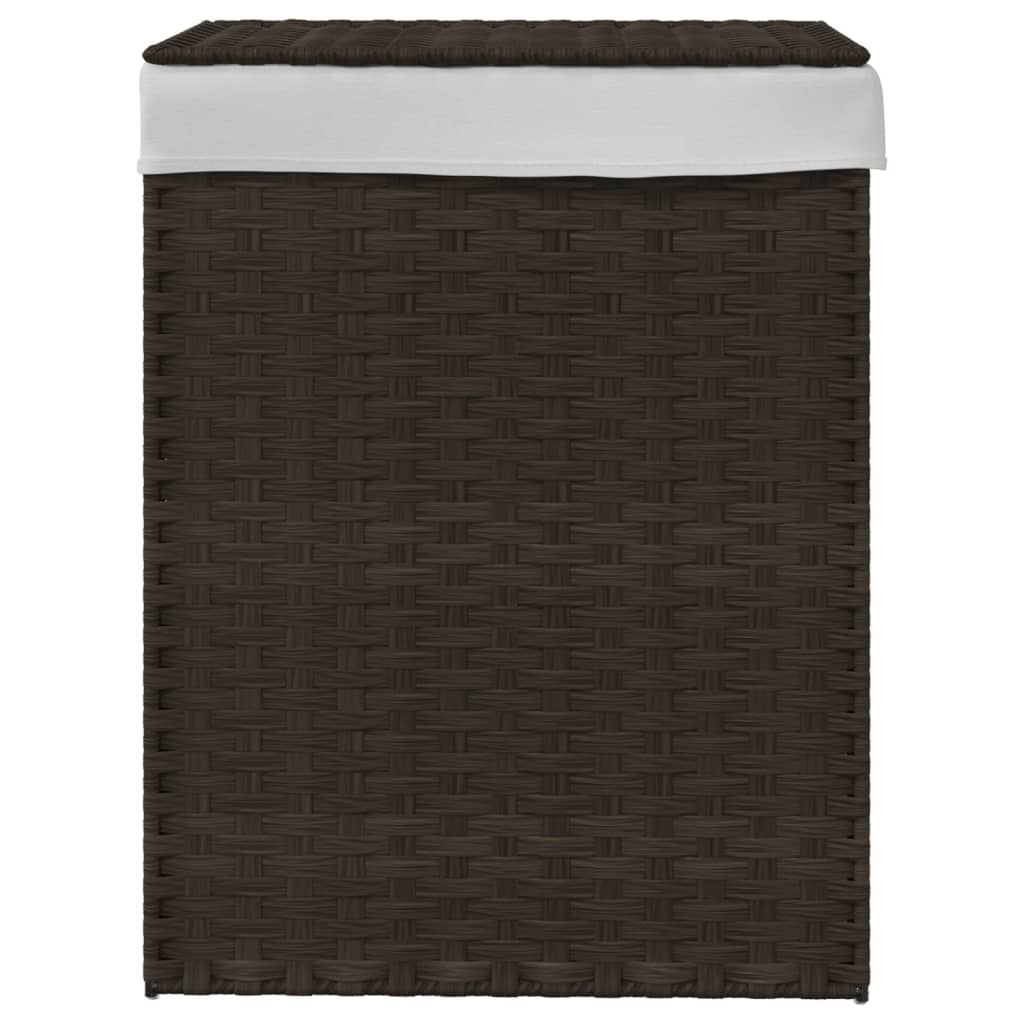 Wasmand Met Deksel 46X33X60 Cm Poly Rattan