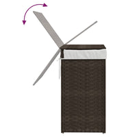 Wasmand Met Deksel 46X33X60 Cm Poly Rattan