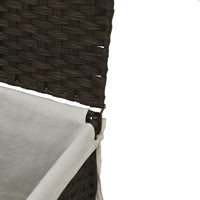 Wasmand Met Deksel 46X33X60 Cm Poly Rattan