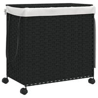 Wasmand Op Wielen 60X35X60,5 Cm Rattan