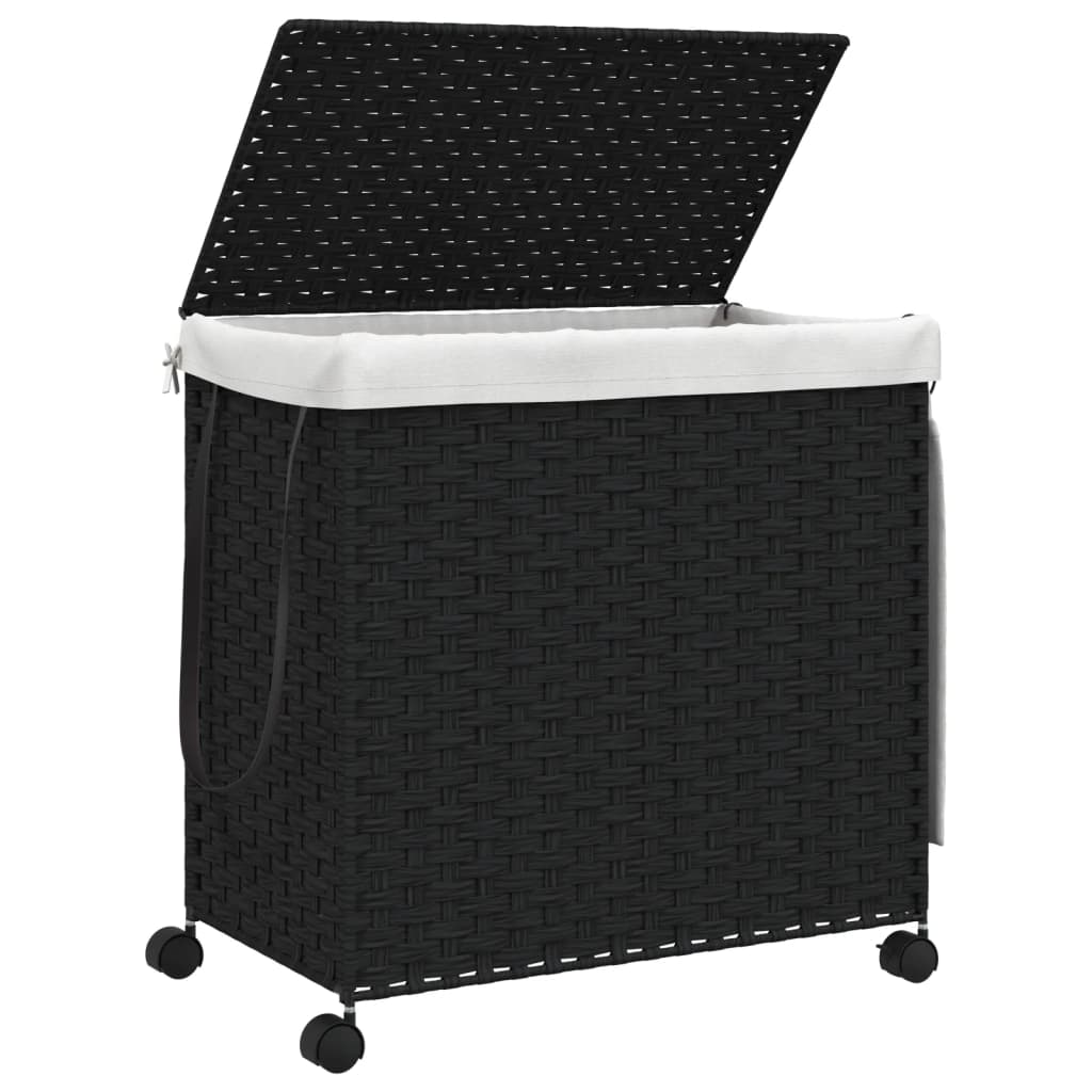 Wasmand Op Wielen 60X35X60,5 Cm Rattan