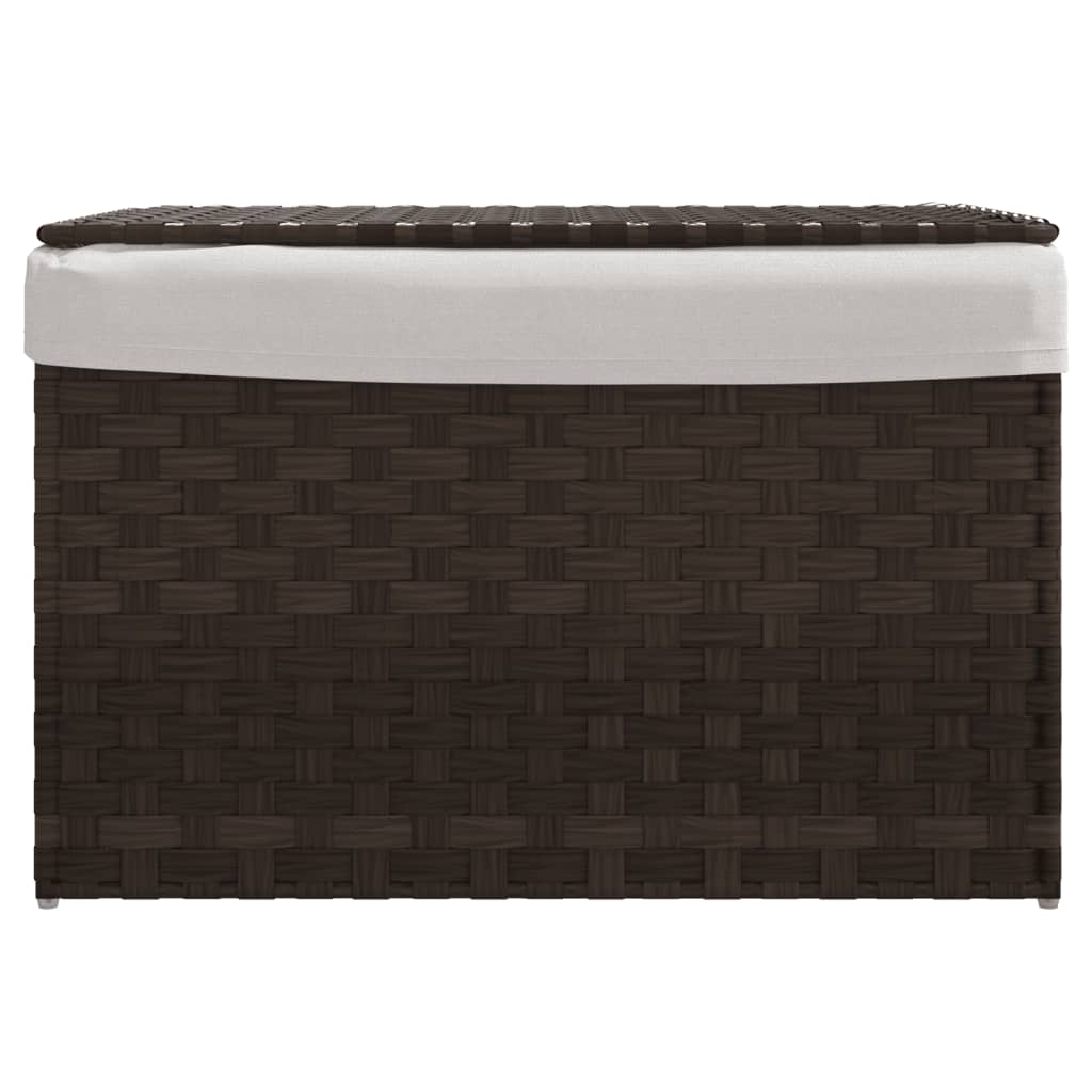 Wasmand Met Deksel 55,5X35X34 Cm Poly Rattan