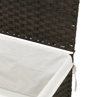 Wasmand Met Deksel 55,5X35X34 Cm Poly Rattan