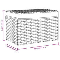 Wasmand Met Deksel 55,5X35X34 Cm Poly Rattan