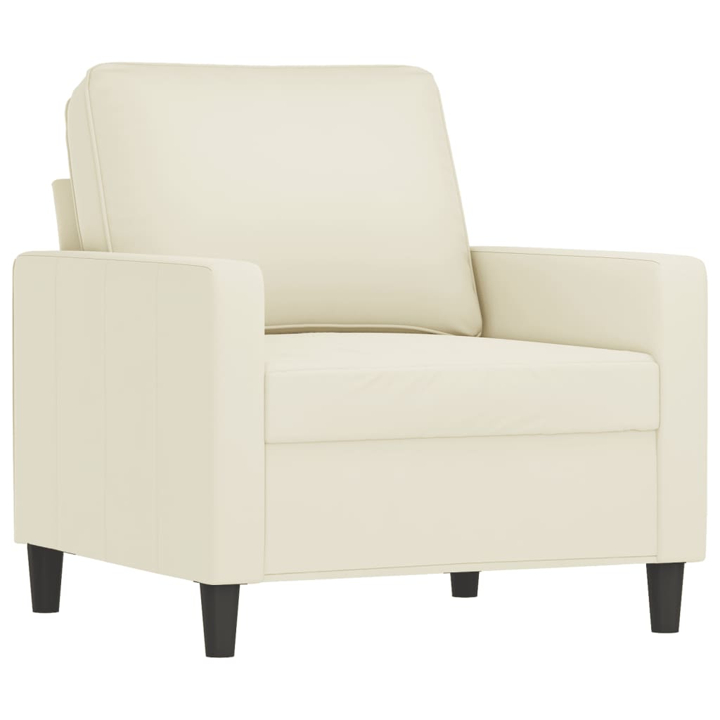 Fauteuil Met Voetenbank 60 Cm Fluweel Kleurig