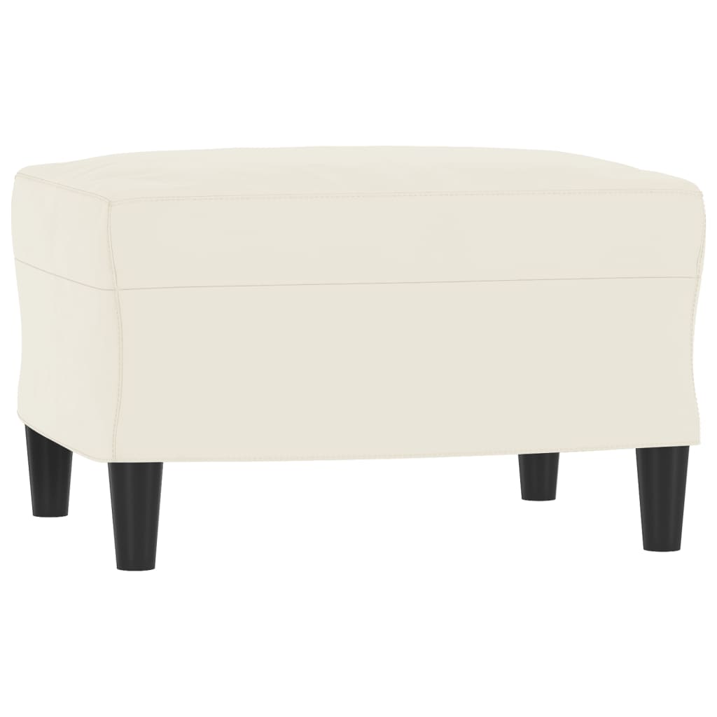 Fauteuil Met Voetenbank 60 Cm Fluweel Kleurig