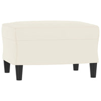 Fauteuil Met Voetenbank 60 Cm Fluweel Kleurig
