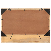 Spiegel Met Schap 80X8X55 Cm Glas En Massief Mangohout
