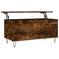 Salontafel 90X44,5X45 Cm Bewerkt Hout Kleurig