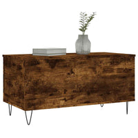 Salontafel 90X44,5X45 Cm Bewerkt Hout Kleurig