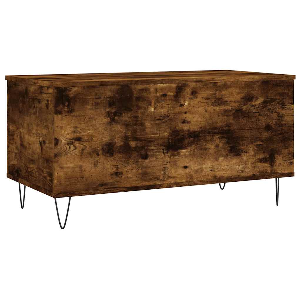 Salontafel 90X44,5X45 Cm Bewerkt Hout Kleurig