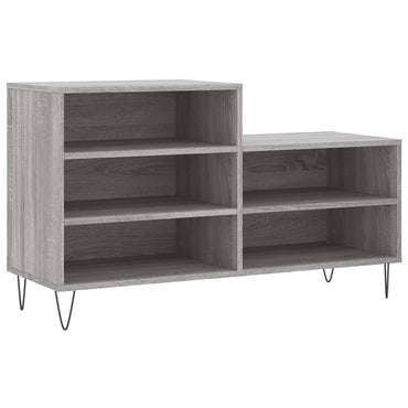 Schoenenkast 102X36X60 Cm Bewerkt Hout Sonoma Grijs Grijs Sonoma