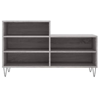 Schoenenkast 102X36X60 Cm Bewerkt Hout Sonoma Grijs Grijs Sonoma