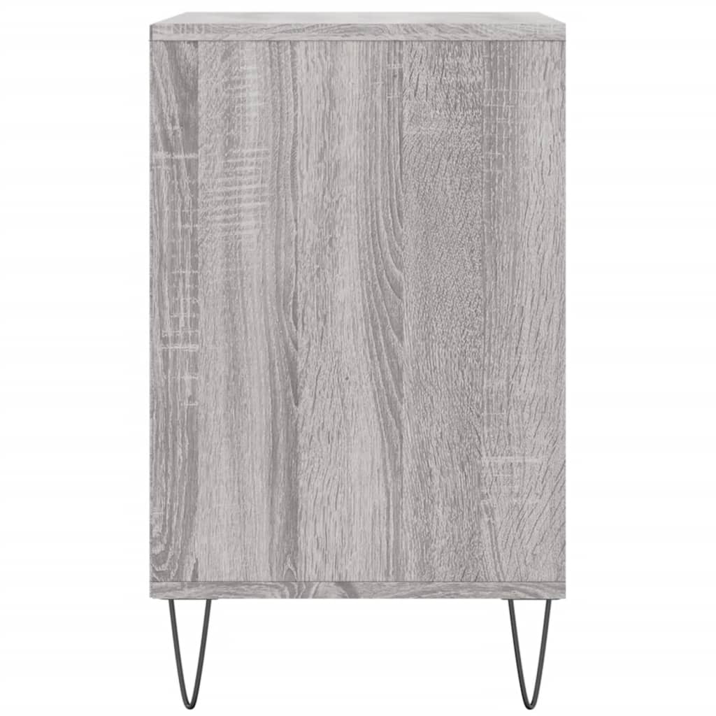 Schoenenkast 102X36X60 Cm Bewerkt Hout Sonoma Grijs Grijs Sonoma