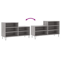 Schoenenkast 102X36X60 Cm Bewerkt Hout Sonoma Grijs Grijs Sonoma